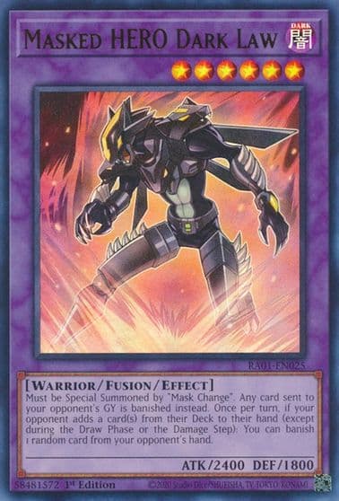Masked HERO Dark Law UR 25th Anniversary Rarity Collection Yu-Gi-Oh! card