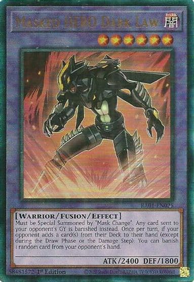 Masked HERO Dark Law PUR 25th Anniversary Rarity Collection Yu-Gi-Oh! card