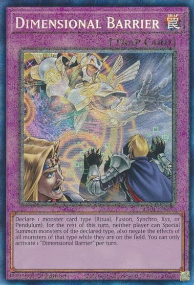 Dimensional Barrier PCR 25th Anniversary Rarity Collection Yu-Gi-Oh! card