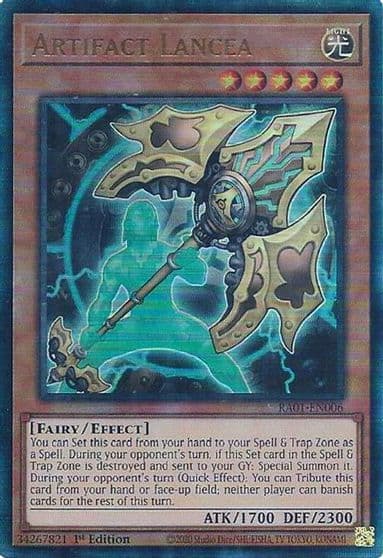 Artifact Lancea PUR 25th Anniversary Rarity Collection Yu-Gi-Oh! card