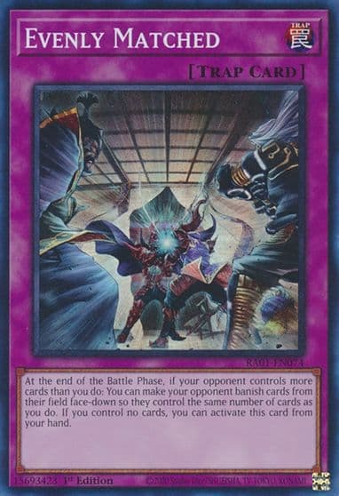 Evenly Matched 25th Anniversary Rarity Collection Yu-Gi-Oh! card