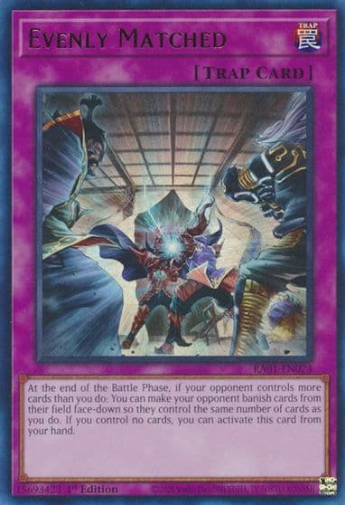 Evenly Matched UR 25th Anniversary Rarity Collection Yu-Gi-Oh! card