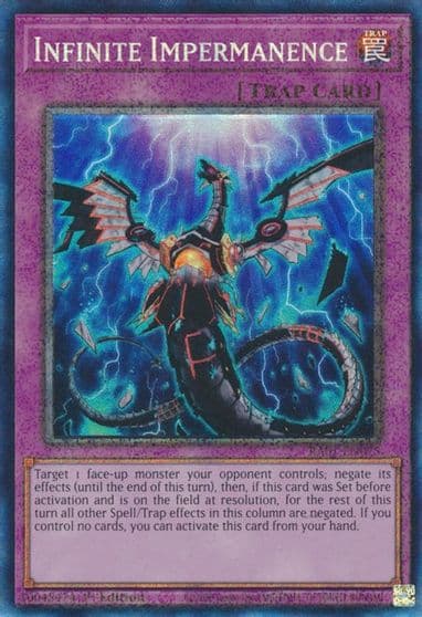 Infinite Impermanence PCR 25th Anniversary Rarity Collection Yu-Gi-Oh! card