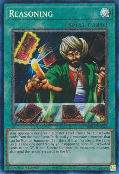 Reasoning PCR 25th Anniversary Rarity Collection Yu-Gi-Oh! card