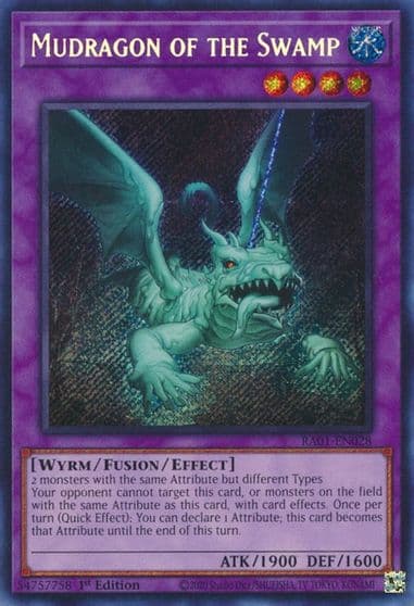 Mudragon of the Swamp Secret Rare 25th Anniversary Rarity Collection Yu-Gi-Oh! card