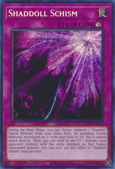 Shaddoll Schism Secret Rare 25th Anniversary Rarity Collection Yu-Gi-Oh! card