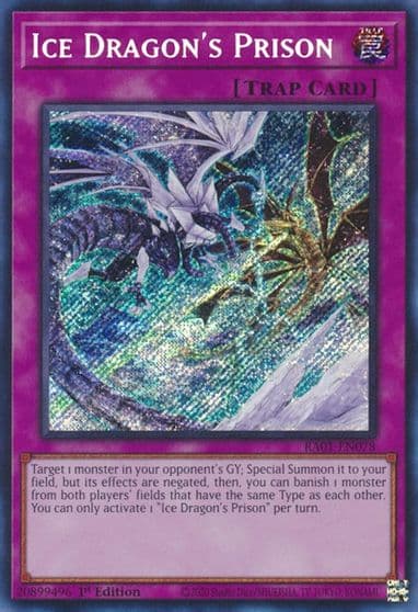 Ice Dragons Prison Secret Rare 25th Anniversary Rarity Collection Yu-Gi-Oh! card