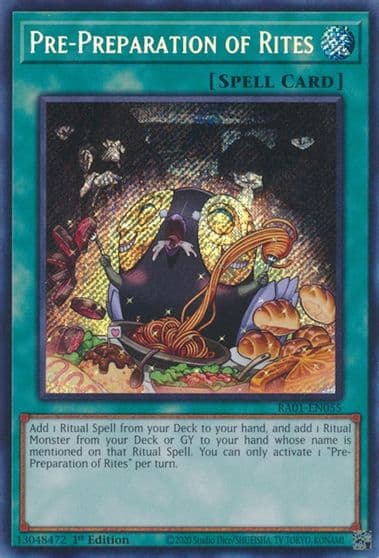 Pre Preparation of Rites Secret Rare 25th Anniversary Rarity Collection Yu-Gi-Oh! card