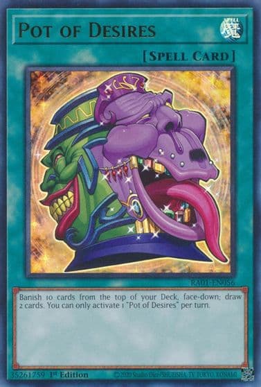 Pot of Desires UR 25th Anniversary Rarity Collection Yu-Gi-Oh! card