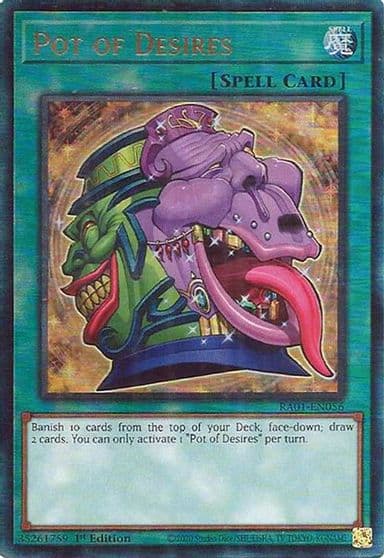 Pot of Desires PUR 25th Anniversary Rarity Collection Yu-Gi-Oh! card