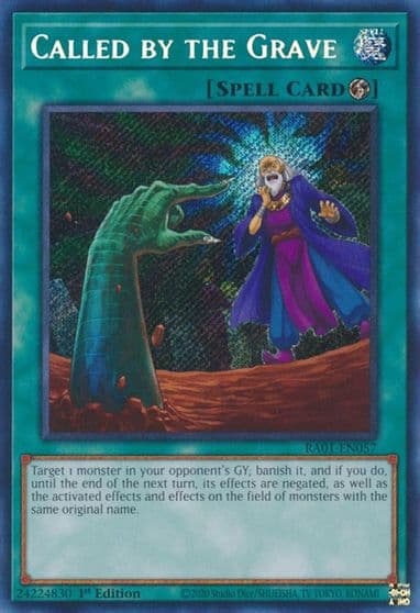 Called by the Grave Secret Rare 25th Anniversary Rarity Collection Yu-Gi-Oh! card