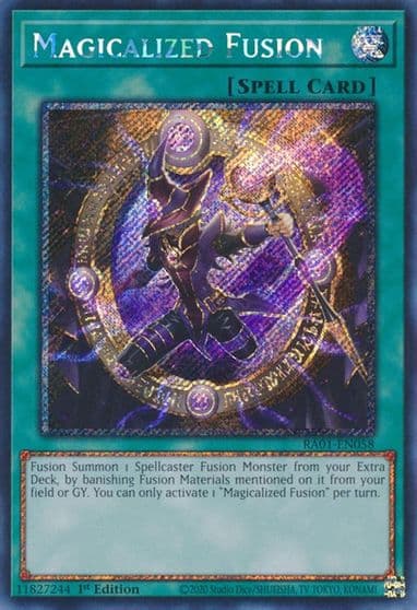 Magicalized Fusion Platinum Secret Rare 25th Anniversary Rarity Collection Yu-Gi-Oh! card