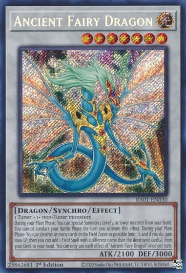 Ancient Fairy Dragon Secret Rare 25th Anniversary Rarity Collection Yu-Gi-Oh! card