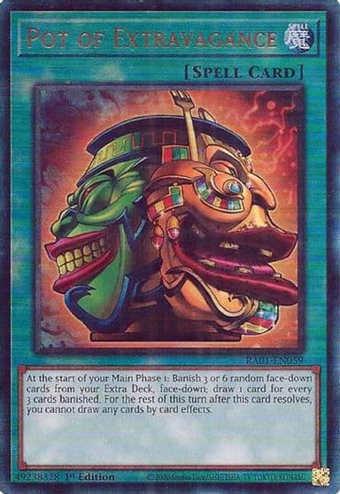 Pot of Extravagance PUR 25th Anniversary Rarity Collection Yu-Gi-Oh! card