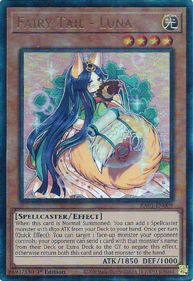 Fairy Tail Luna PUR 25th Anniversary Rarity Collection Yu-Gi-Oh! card