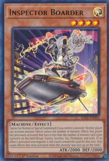 Inspector Boarder UR 25th Anniversary Rarity Collection Yu-Gi-Oh! card