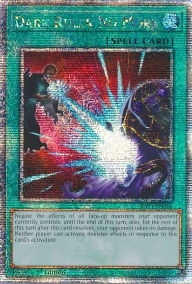 Dark Ruler No More Quarter Century Secret Rare 25th Anniversary Rarity Collection Yu-Gi-Oh! card