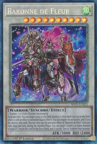 Baronne de Fleur PCR 25th Anniversary Rarity Collection Yu-Gi-Oh! card