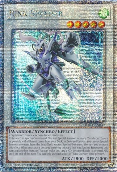 Junk Speeder Quarter Century Secret Rare 25th Anniversary Rarity Collection Yu-Gi-Oh! card