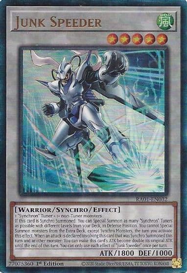 Junk Speeder PUR 25th Anniversary Rarity Collection Yu-Gi-Oh! card