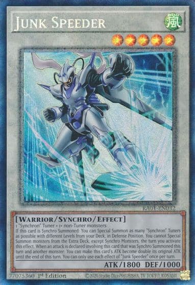 Junk Speeder PCR 25th Anniversary Rarity Collection Yu-Gi-Oh! card