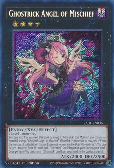 Ghostrick Angel of Mischief Secret Rare 25th Anniversary Rarity Collection Yu-Gi-Oh! card