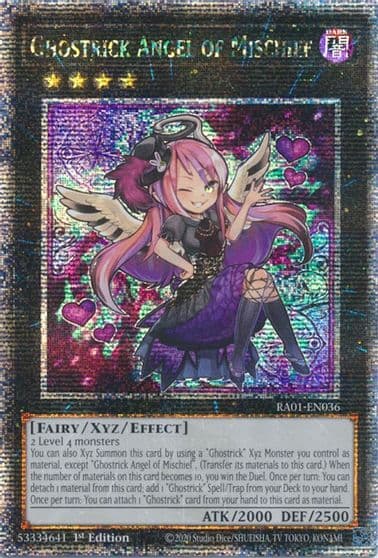 Ghostrick Angel of Mischief Quarter Century Secret Rare 25th Anniversary Rarity Collection Yu-Gi-Oh! card
