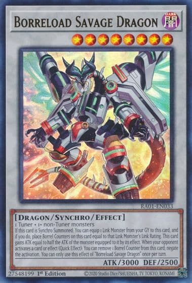 Borreload Savage Dragon UR 25th Anniversary Rarity Collection Yu-Gi-Oh! card