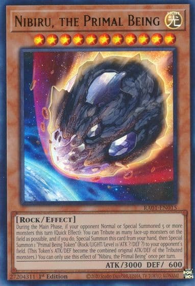 Nibiru the Primal Being UR 25th Anniversary Rarity Collection Yu-Gi-Oh! card