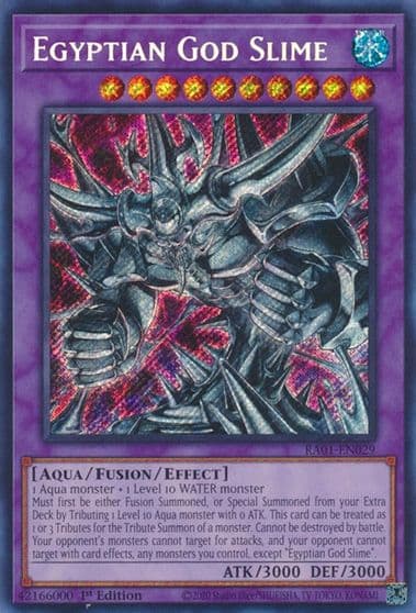 Egyptian God Slime Secret Rare 25th Anniversary Rarity Collection Yu-Gi-Oh! card