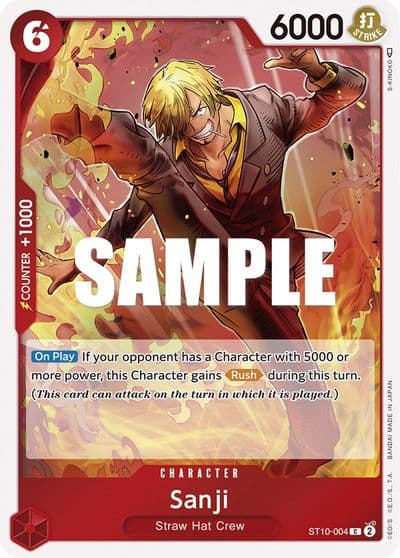 Sanji Ultra Deck: The Three Captains One Piece card