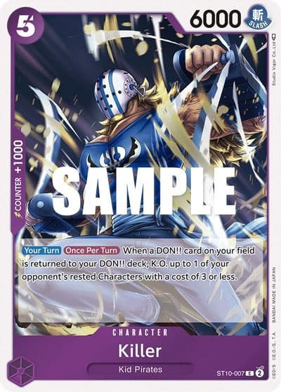 Killer Ultra Deck: The Three Captains One Piece card