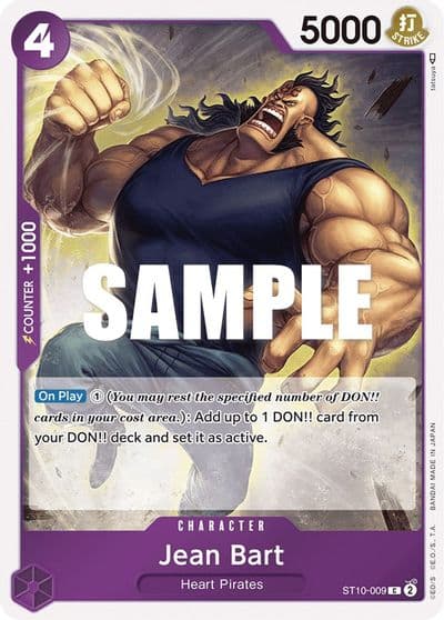 Jean Bart Ultra Deck: The Three Captains One Piece card