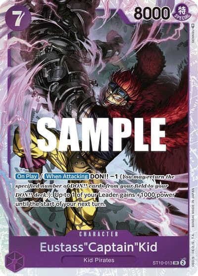 EustassCaptainKid 013 Ultra Deck: The Three Captains One Piece card