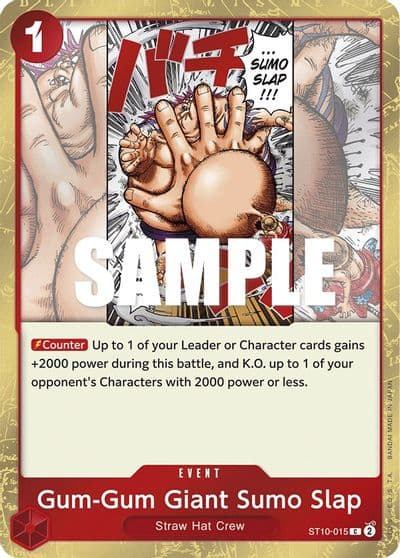 Gum Gum Giant Sumo Slap Ultra Deck: The Three Captains One Piece card