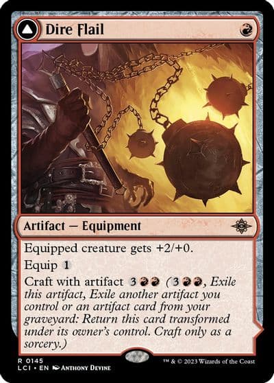 Dire Flail The Lost Caverns of Ixalan Magic card