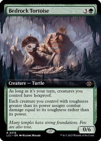 Bedrock Tortoise Extended Art The Lost Caverns of Ixalan Magic card