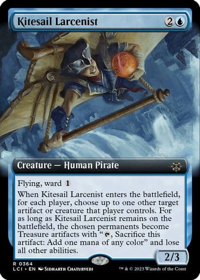 Kitesail Larcenist Extended Art The Lost Caverns of Ixalan Magic card