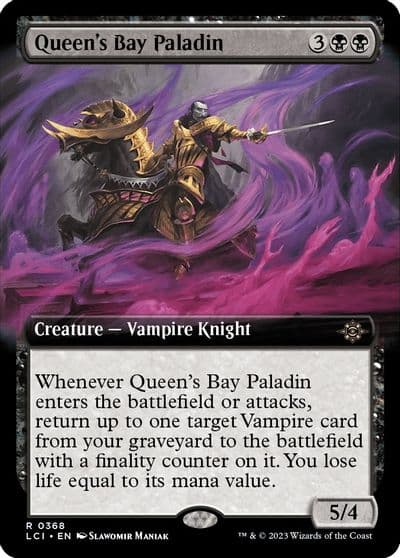 Queens Bay Paladin Extended Art The Lost Caverns of Ixalan Magic card