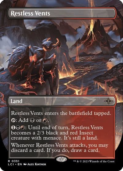 Restless Vents Borderless The Lost Caverns of Ixalan Magic card