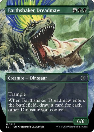 Earthshaker Dreadmaw Borderless The Lost Caverns of Ixalan Magic card