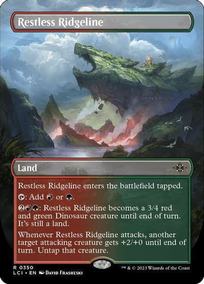 Restless Ridgeline Borderless The Lost Caverns of Ixalan Magic card