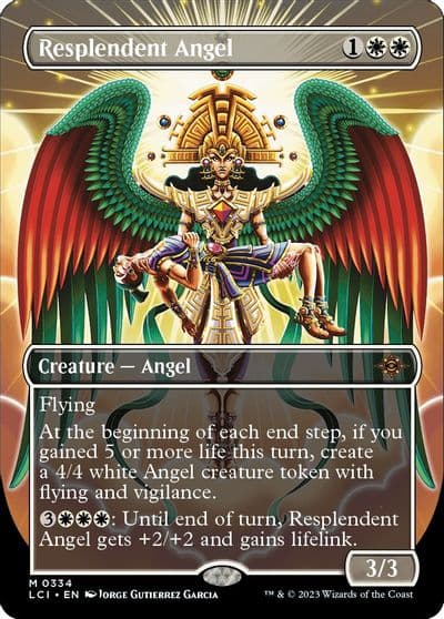 Resplendent Angel Borderless The Lost Caverns of Ixalan Magic card