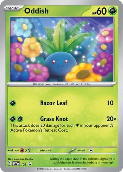 Oddish - 102 SV: Scarlet & Violet Promo Cards Pokemon card