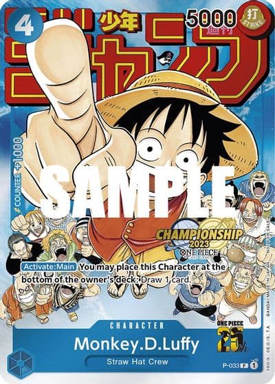 MonkeyDLuffy CS 2023 Event Pack One Piece Promotion Cards One Piece card