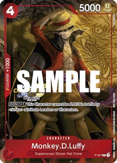 MonkeyDLuffy 007 CS 2023 Celebration Pack One Piece Promotion Cards One Piece card