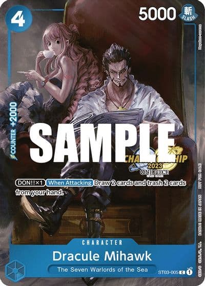 Dracule Mihawk CS 2023 Celebration Pack One Piece Promotion Cards One Piece card