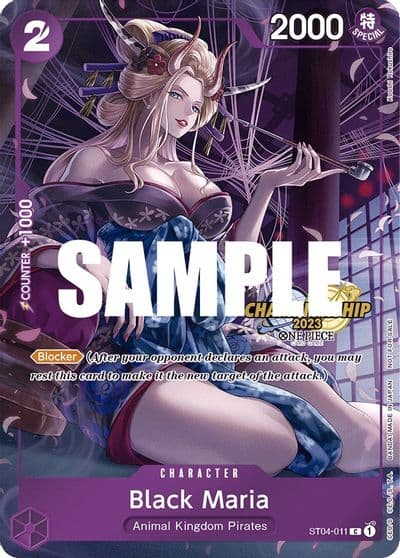 Black Maria CS 2023 Celebration Pack One Piece Promotion Cards One Piece card