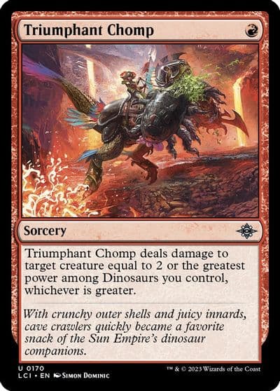 Triumphant Chomp The Lost Caverns of Ixalan Magic card