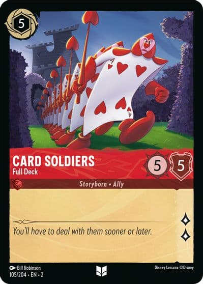Card Soldiers Full Deck Rise of the Floodborn Lorcana card